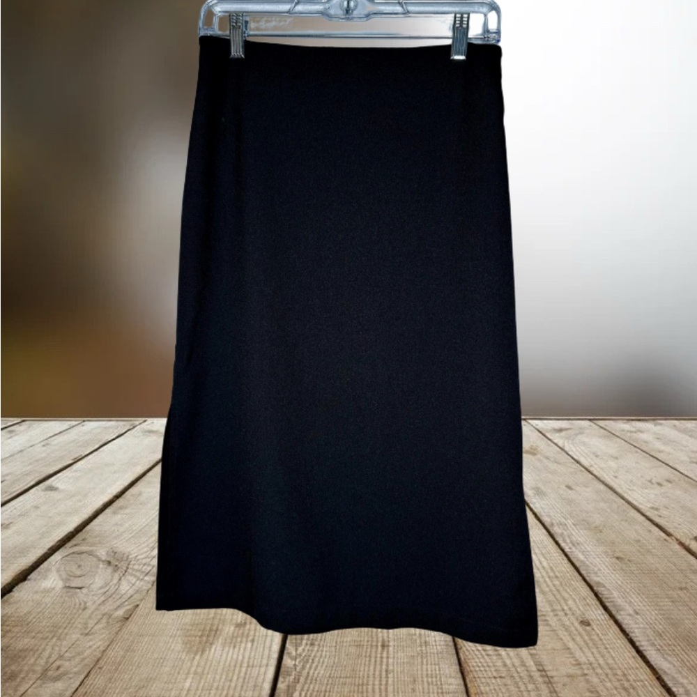 Abercrombie & Fitch Black Midi A-Line Skirt